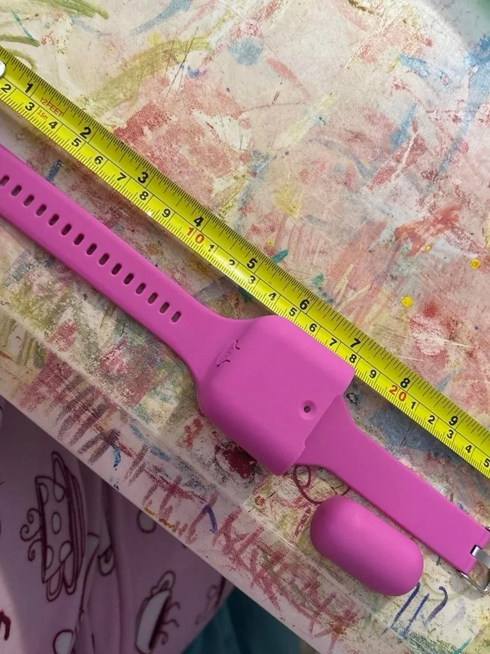 Pink Silicone AirPod Case wristband (fits AirPod Gens 1 & 2)